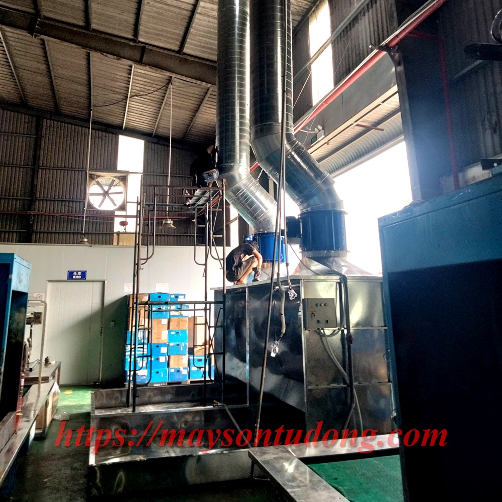 Buồng thu bụi sơn giải pháp cho các doanh nghiệp sơn