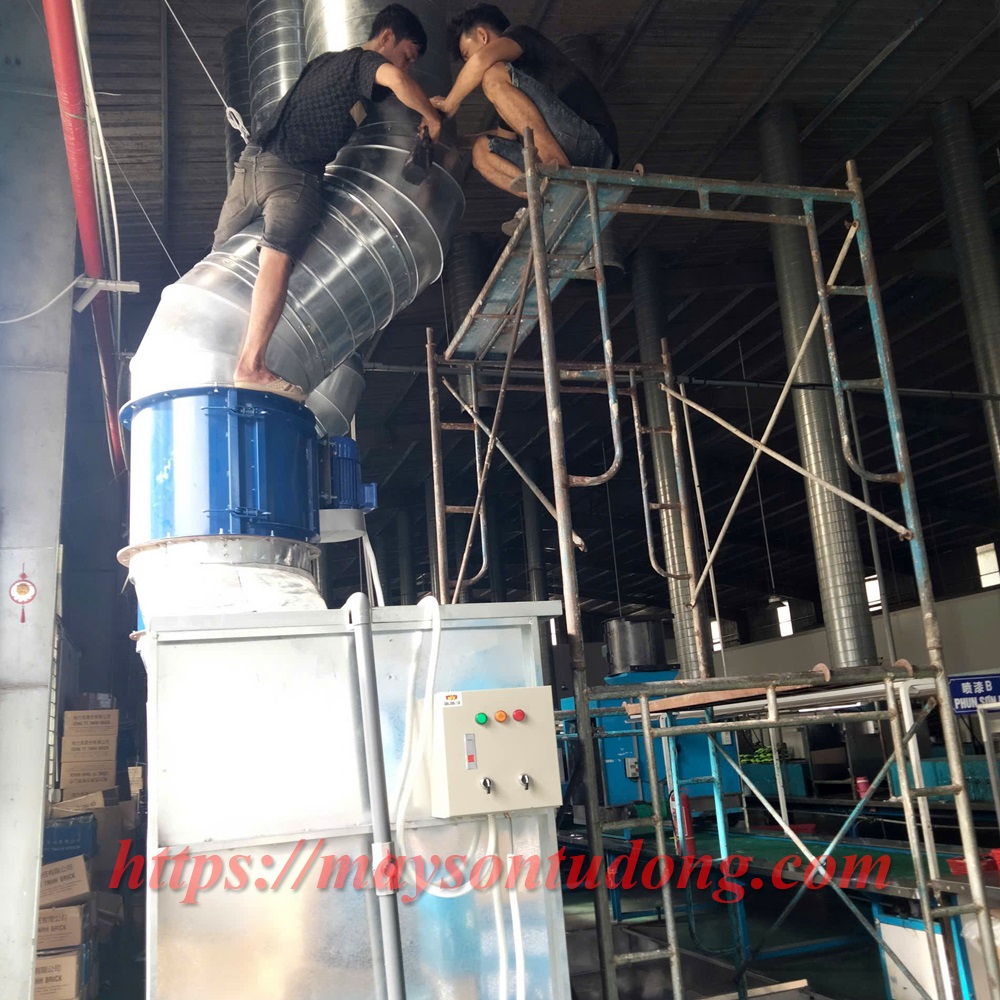 Buồng thu bụi sơn giải pháp cho các doanh nghiệp sơn