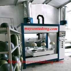 Máy sơn 3 súng sơn nón bảo hiểm tự động – Giải pháp tối ưu cho sản xuất hiện đại