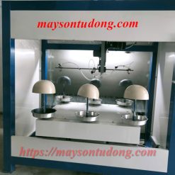 Máy sơn 3 súng sơn nón bảo hiểm tự động – Giải pháp tối ưu cho sản xuất hiện đại